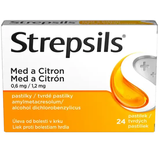 Strepsils Med a Citrón, 24, 36 pastiliek