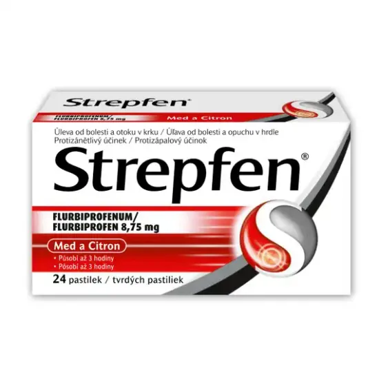 Strepfen 8,75 mg pastilky, 24 pastiliek